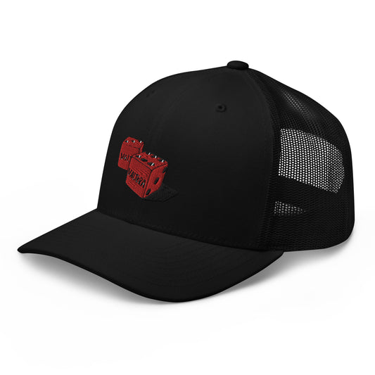 Embroidered Dice Trucker Cap